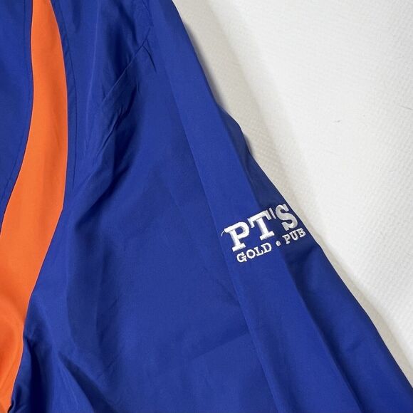 Colosseum Ath. XL Pullover Windbreaker Jacket Blue Orange Embroider G Logo NEW - Picture 6 of 15